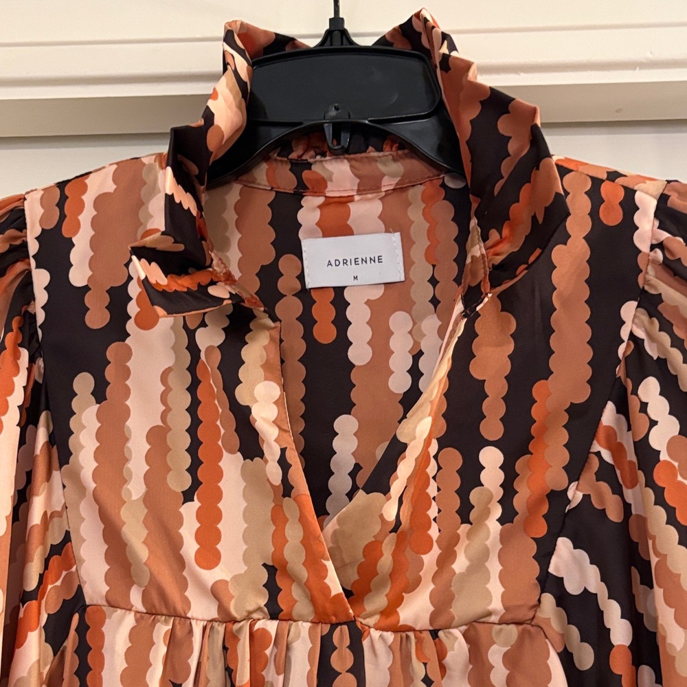 Adrienne Multicolor Patterned Blouse - image 2